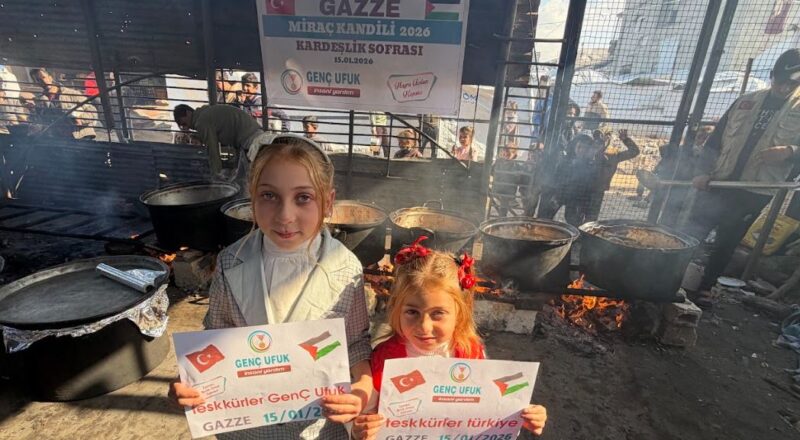 Gazze Miraç Kandili Sıcak Yemek ve Ekmek İkramı